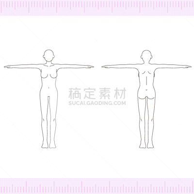全身像,后背,美,女性,正面视角,健康保健,线条,背景分离,腿,除痣