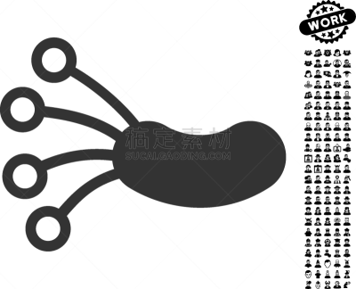 细菌,计算机图标,不卫生的,图像,孢子,吸血动物,设计元素,奖励,愤怒