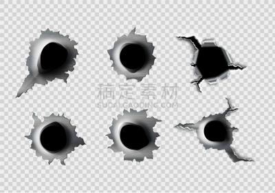 白色,金属,撕破的,洞,圆形,破碎的,损坏的,进攻