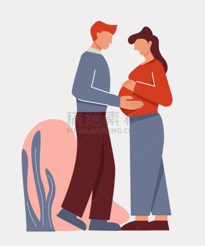 女人,幸福,男人,巨大的,肚子,分离着色,性格,爱的,怀孕,抱