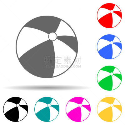 符号,矢量,夏天,海滩充气球,彩色图片,申请表,极简构图,计算机图标,享乐