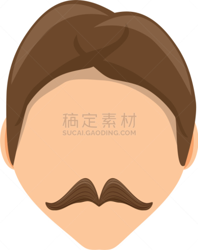 男人,空白的,动物头,可爱的,商务,人,概念,肖像,图像,违约