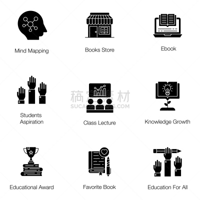 科学,兽群,商务,化学,计算机,云,技术,想法,物理学,绘画插图