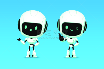 可爱的,电子人,性格,自动的,颁奖典礼,翘起大拇指,数字化显示,商务,计算机,背景分离