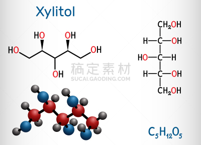 木糖醇,甜味剂,含酒精饮料,糖,分子,公式,互联网,古老的,平衡折角灯,设计