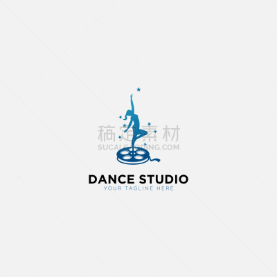 dancing studio training logo design
