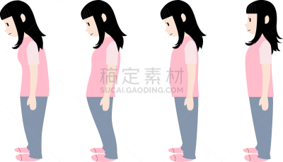 姿态优美,姿态不雅,健康保健,姿态,无法辨认的人,直的,健康,臀,背痛,全身像