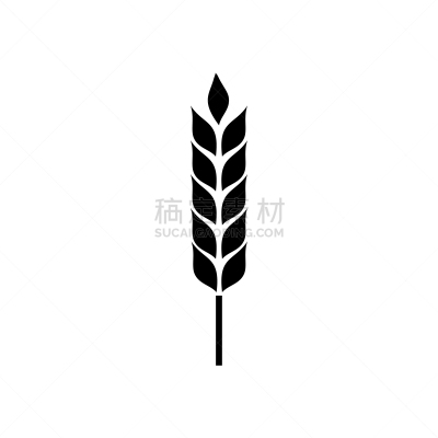 小麦,品牌名称,计算机图标,白色背景,动物耳朵,分离着色,农业,大麦,背景分离,米