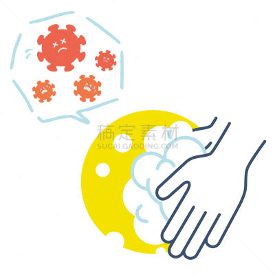 日冕形病毒,绘画插图,图像,矢量,平衡折角灯,可爱的,健康保健,多样,简单,抗体