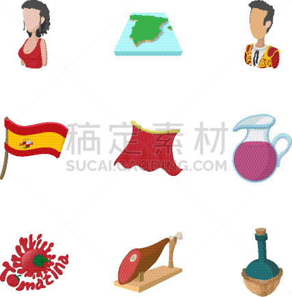 非都市风光,西班牙,动画片,舞台,计算机图标,饮料,分离着色,音乐,数字9,红色