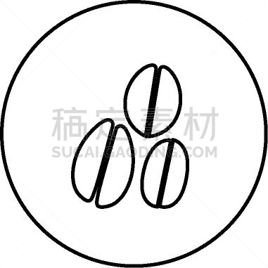 咖啡,圆形,单色调,边框,农业,饮料,自然,咖啡豆,谷物,剪影