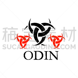 有角的,插画,图标,传统,三曲腿图,飘然,绞架,矢量