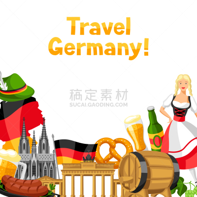 符号,传统,国内著名景点,德国,旅途,贺卡,城门,瓶子,马克杯,儿童
