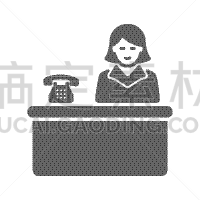 前台,计算机图标,大厅,灰色,办公室,彩色图片,商务,人际关系,服务