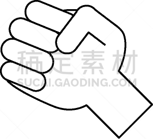 拳头,符号,拇指,人,白色,黑色,潦草,概念,商务,图像