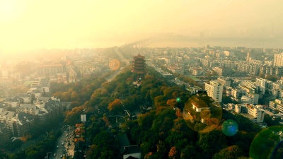 武汉黄鹤楼鸟瞰