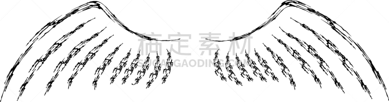 翅膀,黑色,抽象,壁纸刷,几何形状,现代,涂料,鸟类,装饰物,作画