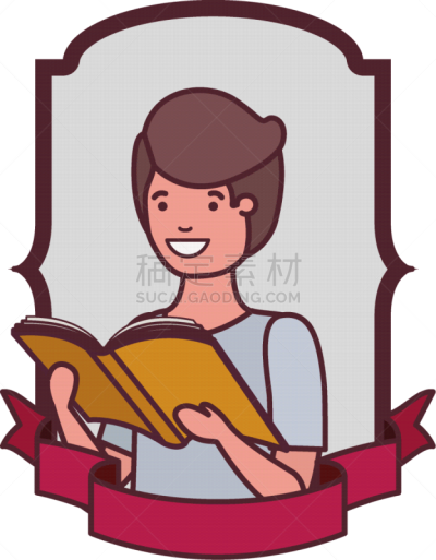 男孩,书,学生,边框,世界读书日,书店,儿童,童年,草图,读书