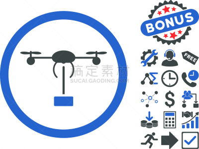 计算机图标,平坦的,白色背景,海上运输,制造机器,四轴飞行器,图像,物流,奖励,发送