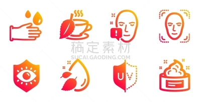 薄荷茶,计算机图标,矢量,标志,防护镜,防紫外线,清洁手套,人的脸部,布置,炫耀