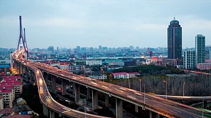 延时-杨浦大桥从早到晚(缩小)