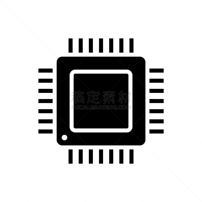 计算机,黑色,白色,计算机图标,符号,分离着色,中央处理器,数据,电脑芯片,沟通
