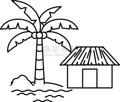房屋,海滩,白色,小屋,公共浴室,海岸线,车站,夏天,户外,剪影