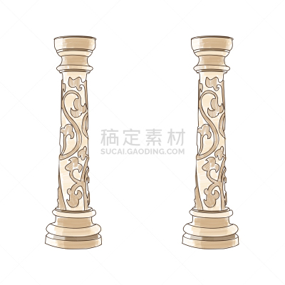 柱子,摆拍,希腊,多利安式,爱奥尼亚式,乱画,华丽的,建筑业,建筑,图像