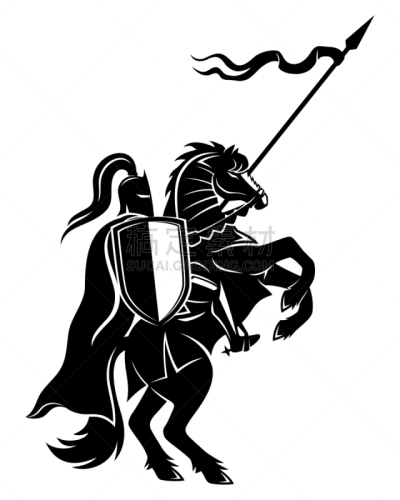 勇士,远古的,背景分离,复古风格,动物,绘画插图,矛,领导能力,长矛,白色