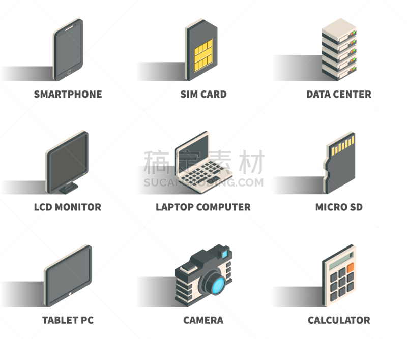 蜘蛛网,三维图形,图标集,信息图表,数据,计算机,SIM卡,概念,相机,药丸