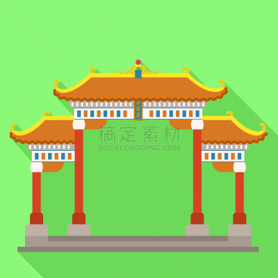 大门,日本,寺庙,扁平化设计,图标,传统,商务,名声,品牌名称