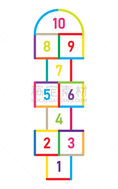 街道,跳房子游戏,儿女,游戏,分离着色,愉悦,矢量,童年,休闲,设计