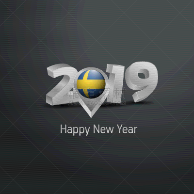 瑞典,2019,字体,新年前夕,银色,白色,国内著名景点,白昼,请柬,问候