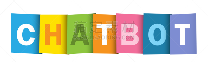 色彩鲜艳,字体,聊天机器人,短语,单词,法国,技术,工程,字体排印
