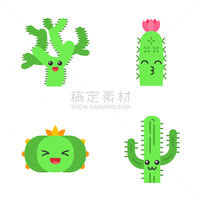 仙人掌,计算机图标,彩色图片,扁平化设计,长阴影,热带气候,墨西哥仙人球膏,品牌名称,树干,植物