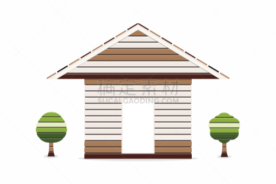 小的,木制,房屋,白色背景,可爱的,厚木板,玩具屋,壁纸,建筑业,树