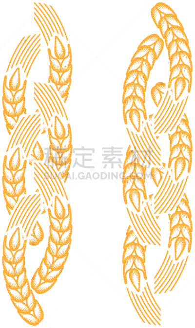 国境线,面包店,麦穗,轮廓,矢量,玉米,植物,图像,缠绕,剪影