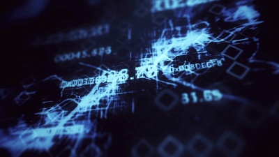 未来数字区块链背景，金融技术概念