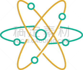 分离着色,分子,原子,图标,中子,球体,技术,图像,苹果核,教育