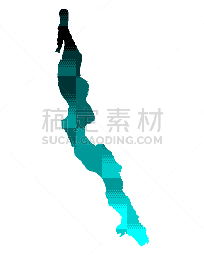 坦噶尼喀湖,分离着色,矢量,湖,绿色,图像