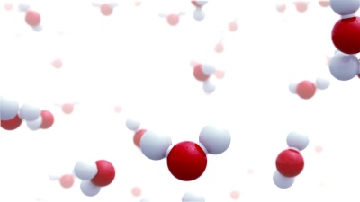 水分子。循环。