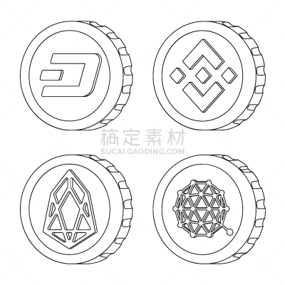 分离着色,一个物体,计算机图标,银行业,轮廓,商务,波纹,收集
