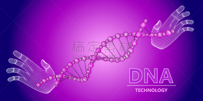 技术,脱氧核糖核酸,绘画插图,科学,手,铁丝网,建筑结构,接线框,概念,矢量