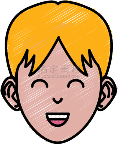 青年男人,卡通,可爱的,商务,人,男人,概念,肖像,图像,违约