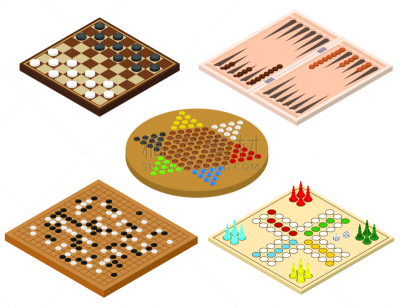三维图形,图标集,矢量,看风景,标志,棋盘游戏,休闲游戏,部分,运动,围棋