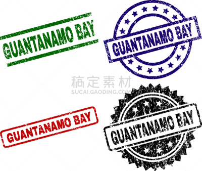 关塔那摩湾,海豹,划痕,纹理效果,橡皮章,红色,古巴,长方形,单词,非凡的