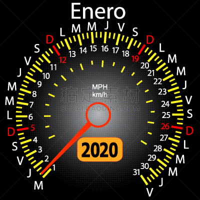 2020,汽车,速度计,日历,周末活动,商务,进出港显示牌,月,弯曲