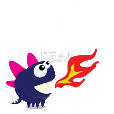 龙,恐龙,卡通,幽默,分离着色,可爱的,创造力,愉悦