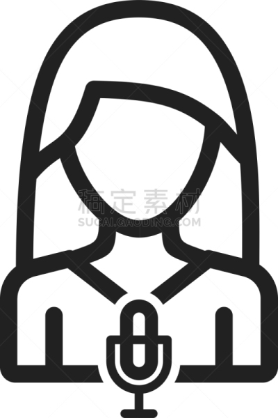女人,锚,主持人,新闻解说,新闻记者,概念,图像,矢量,沟通,设计
