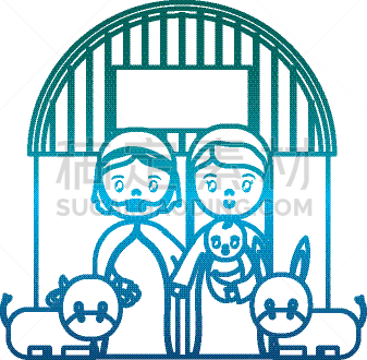 家庭,灵性,圣玛丽,性格,图像,矢量,圣约瑟夫君,庆祝,祈祷